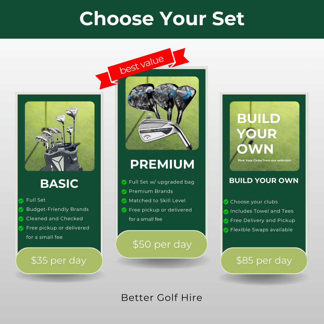 Hire a Premium Golf Set