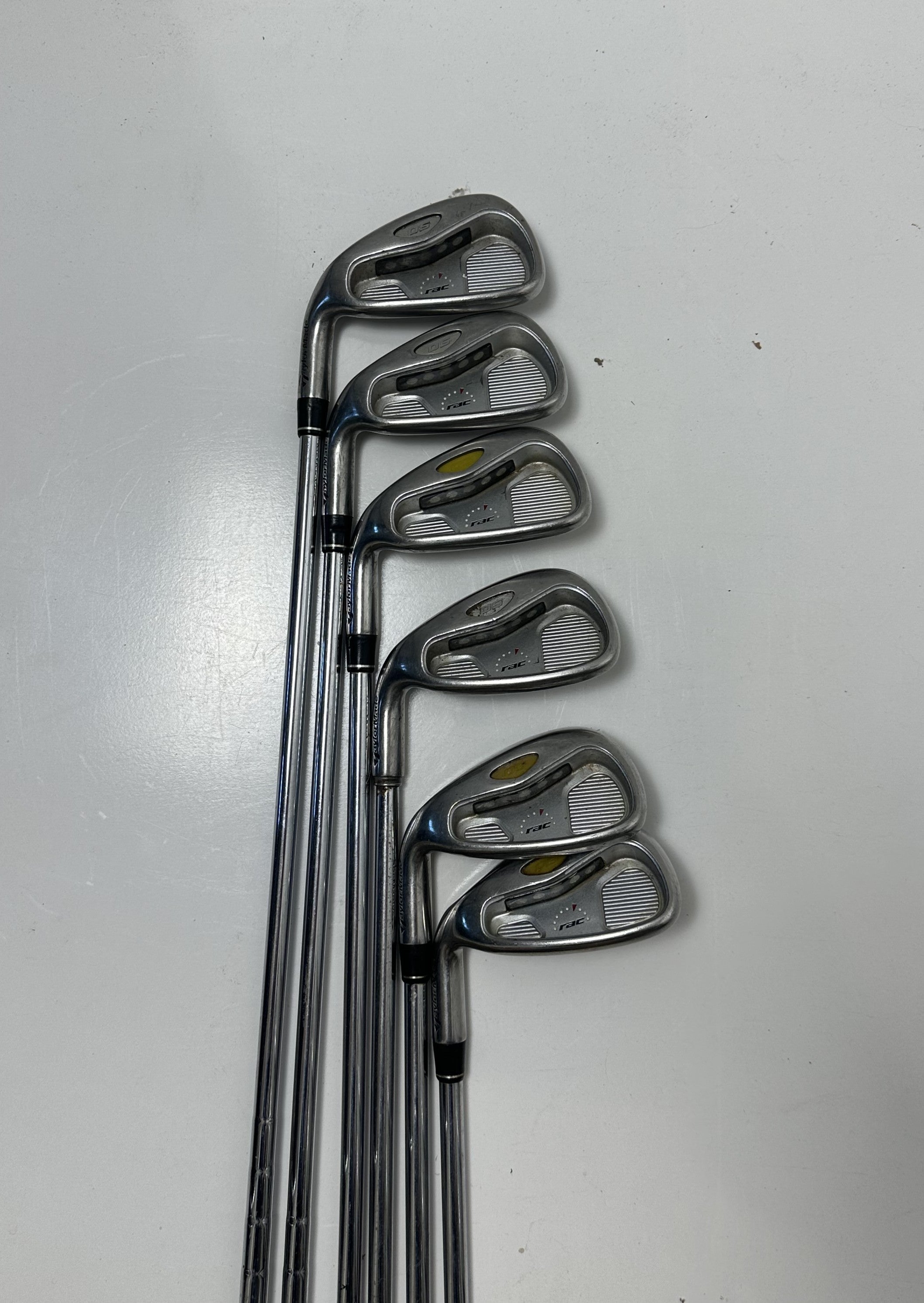 LH Taylormade RAC OS Irons (5-PW) / Good Condition / Regular Flex