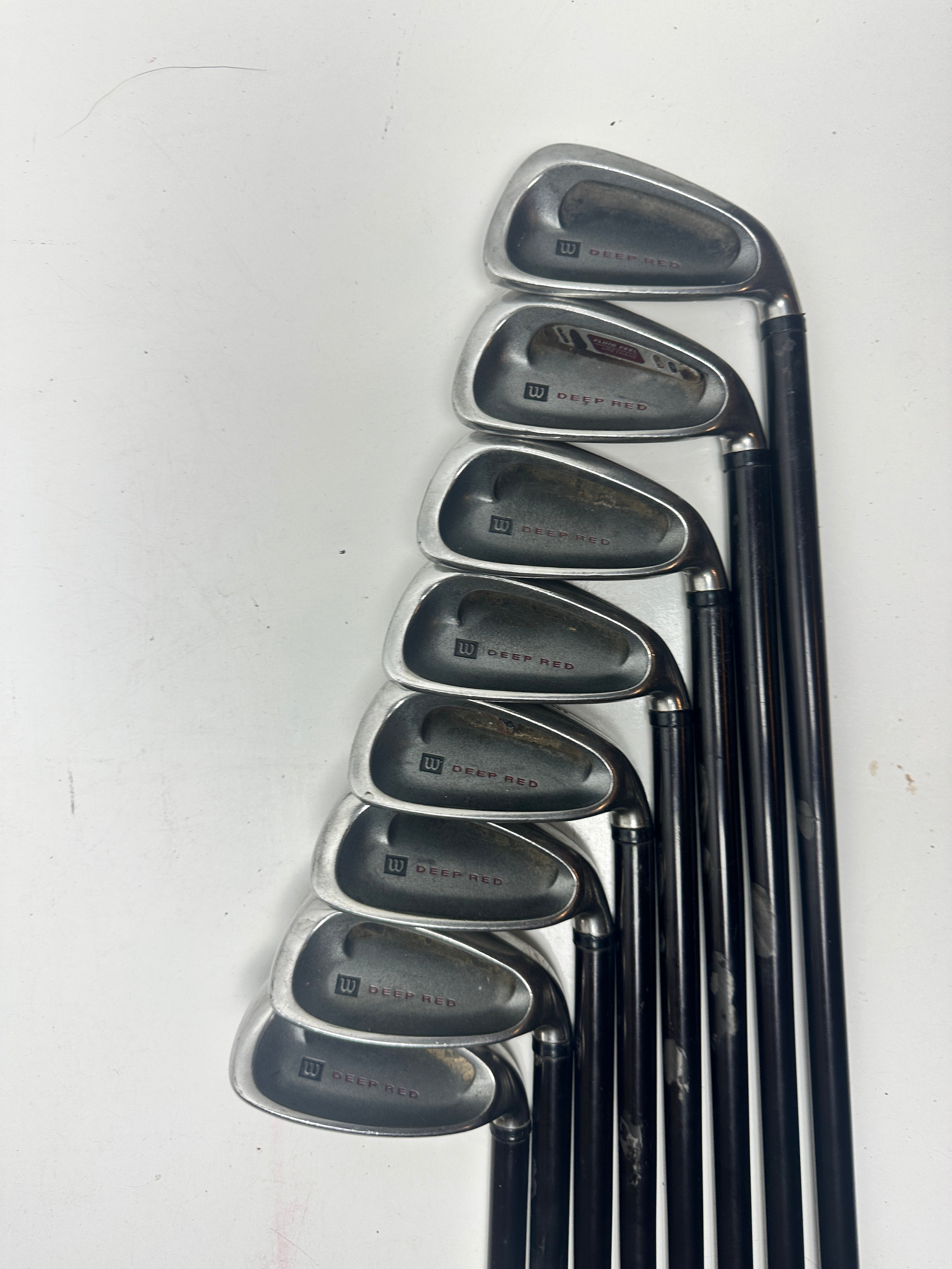 RH Wilson Deep Red Irons (4-SW) / OK Condition / Lite Flex