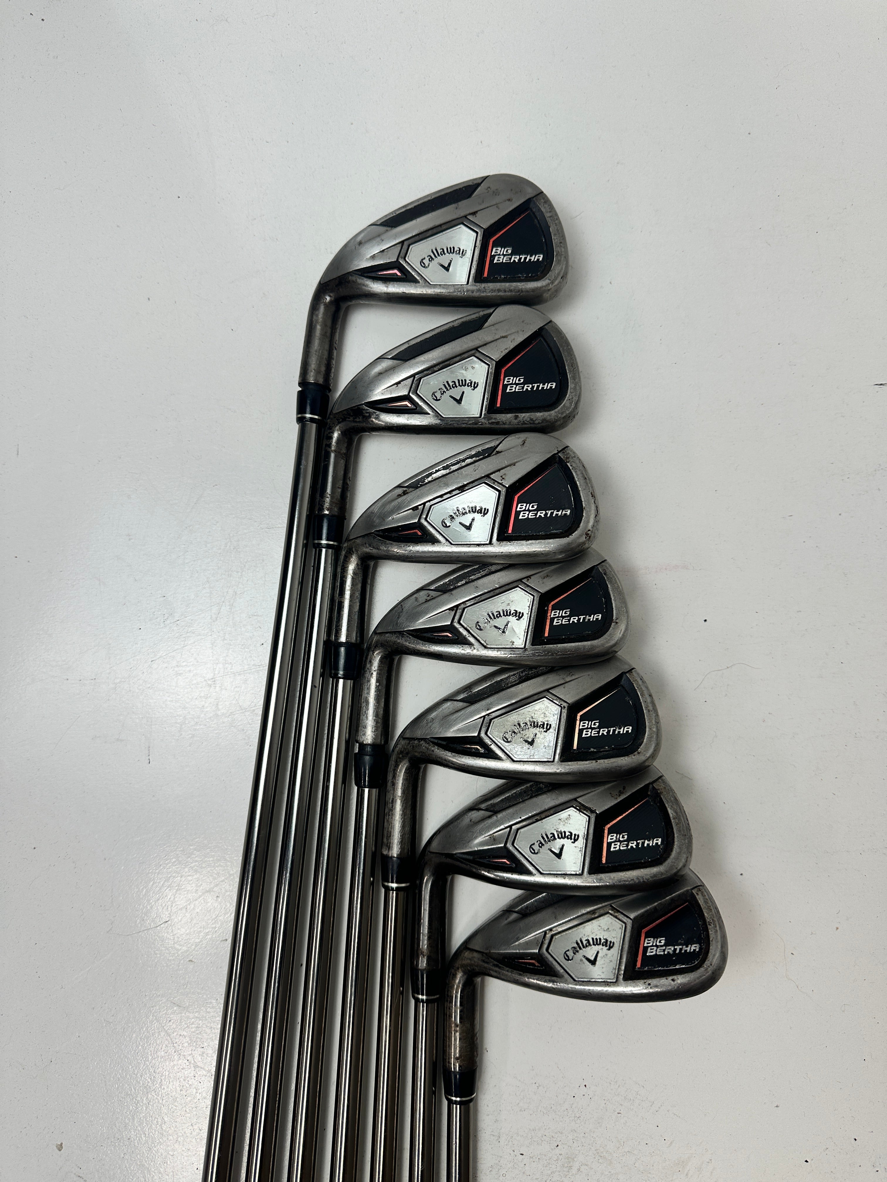 LH Callaway Big Bertha Irons (5-SW) / OK Condition / Regular Flex