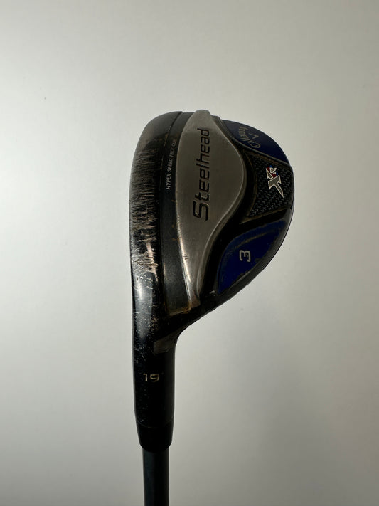LH Callaway Steelhead XR Hybrid #3 / OK Condition / Regular Flex