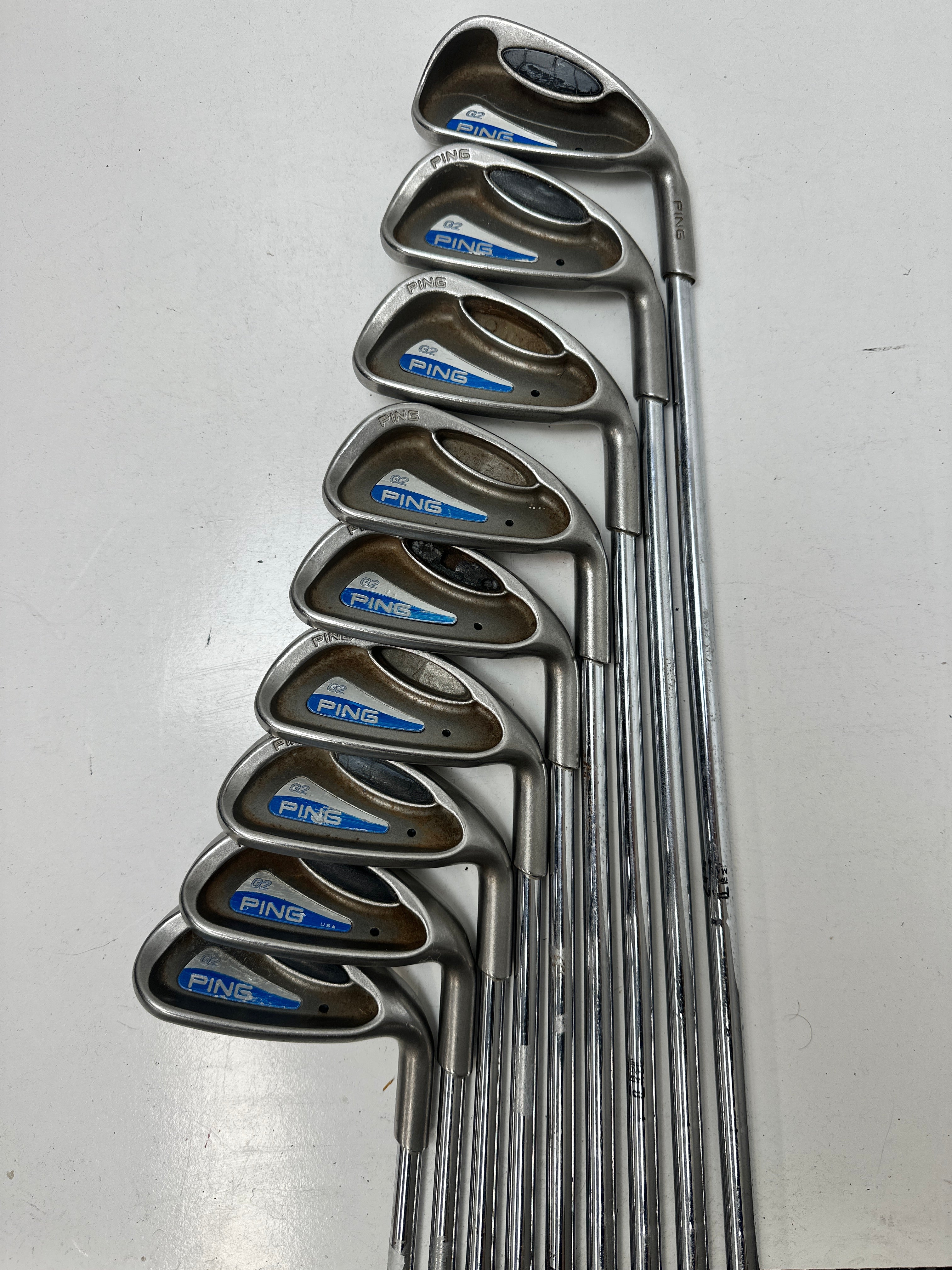 RH PING G2 Irons (4-SW) / OK Condition / Regular Flex