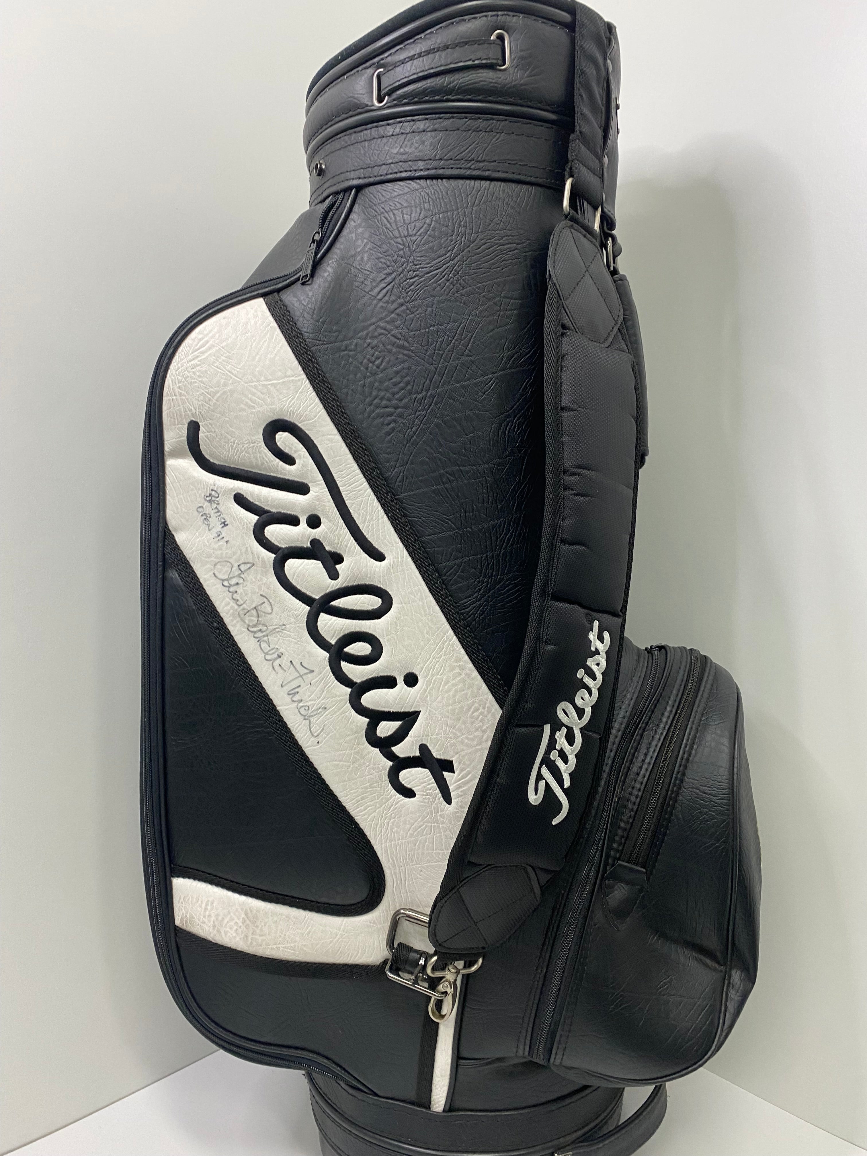 Signed Vintage Titleist DCI Staff Bag / Mint Condition