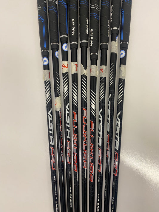 Fujikura VISTA Pro Iron Shafts (5-LW) / Great Condition / Regular Flex