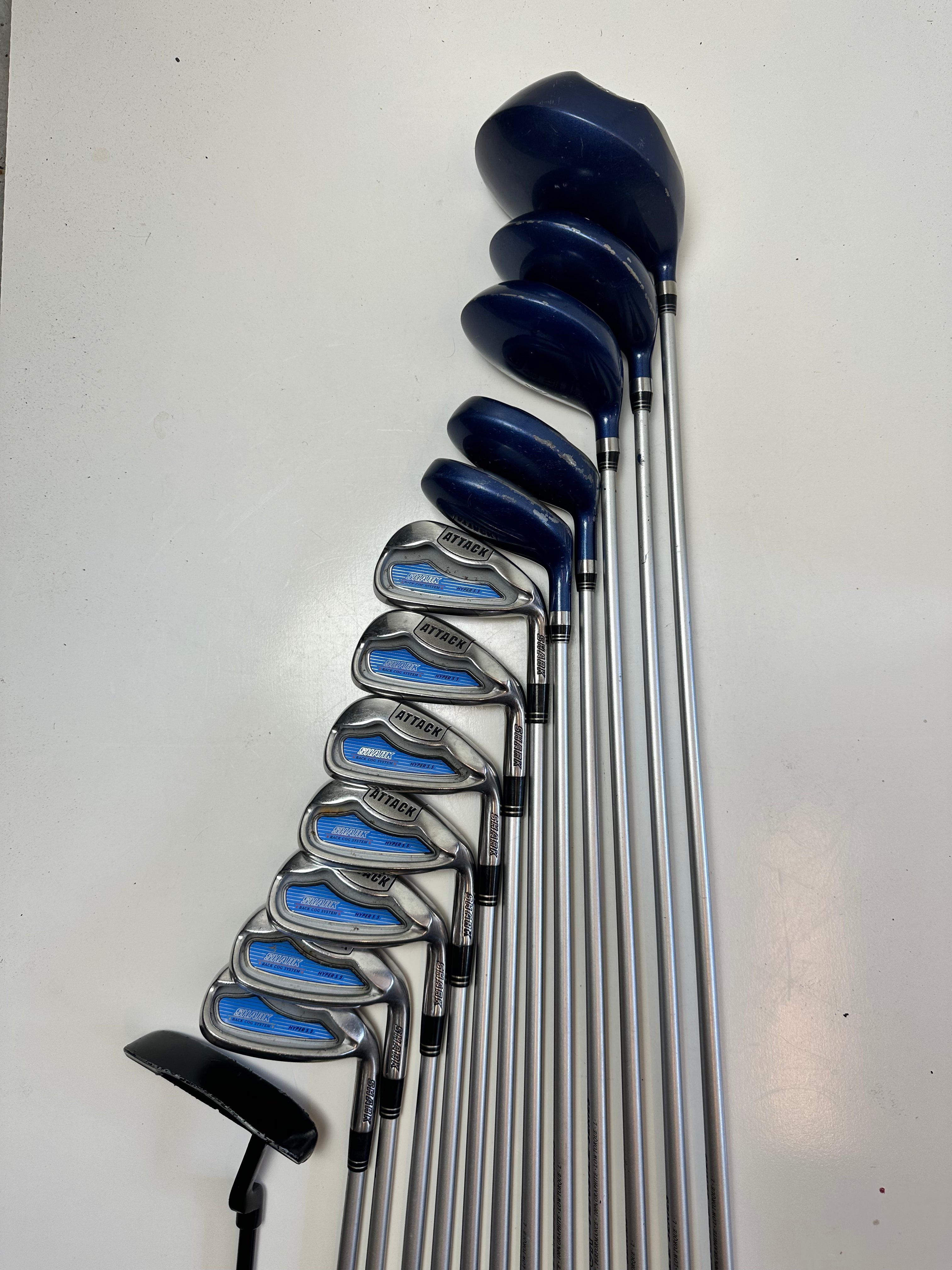 RH SHARK Hypersteel Ladies Full Set / OK Condition / Ladies Flex