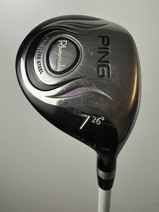 RH PING Rhapsody Fairway Wood #7 / Good Condition / Ladies Flex