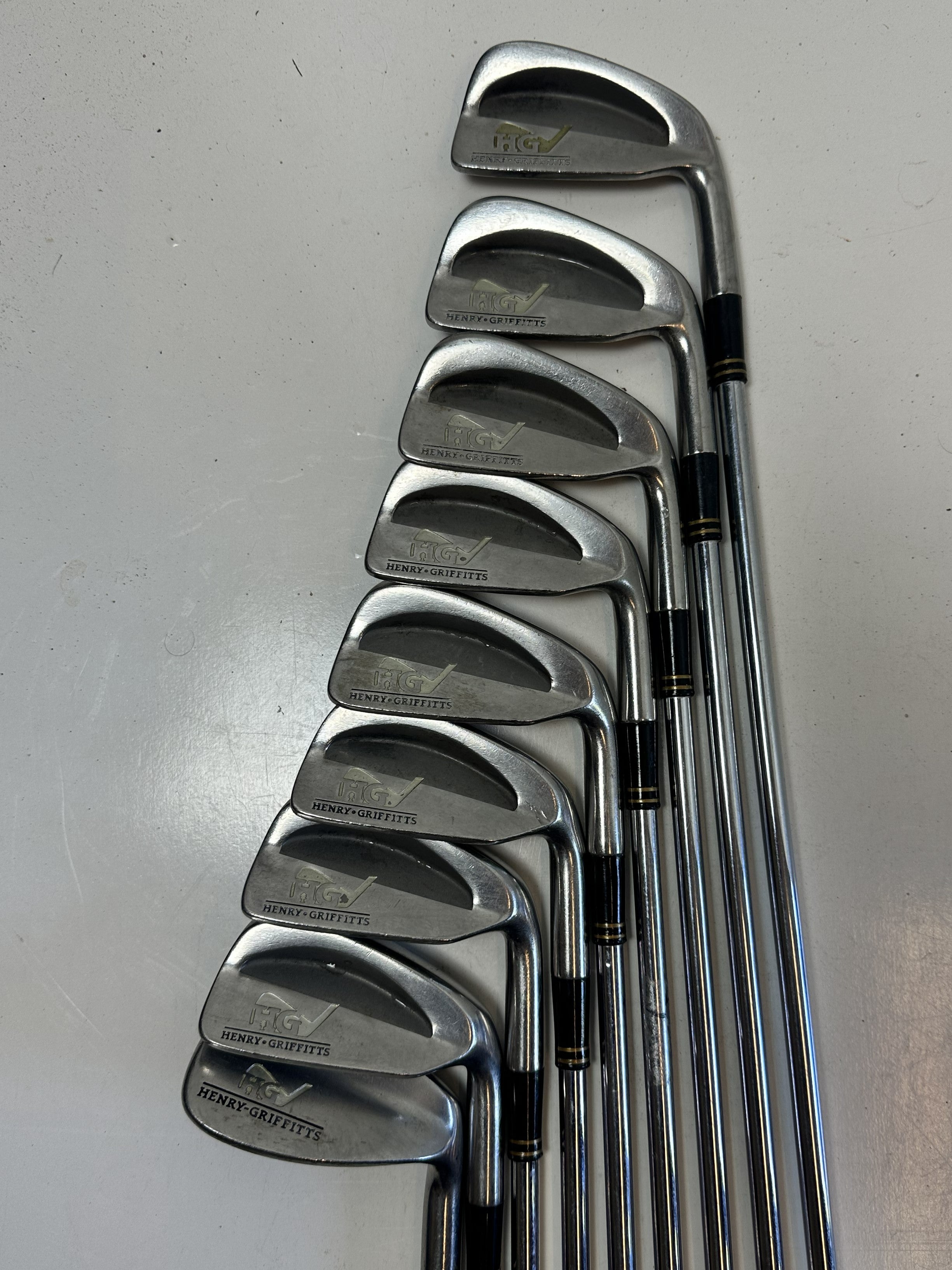 RH Henry Griffitts HG Cavity Back Irons (3-PW+SW) / Good Condition / Regular Flex