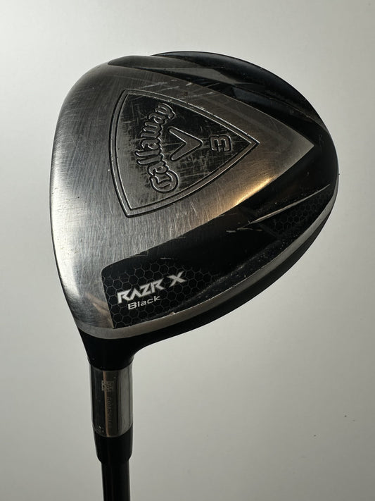 LH Callaway RAZR X Black Fairway Wood #3 / Good Condition / Regular Flex