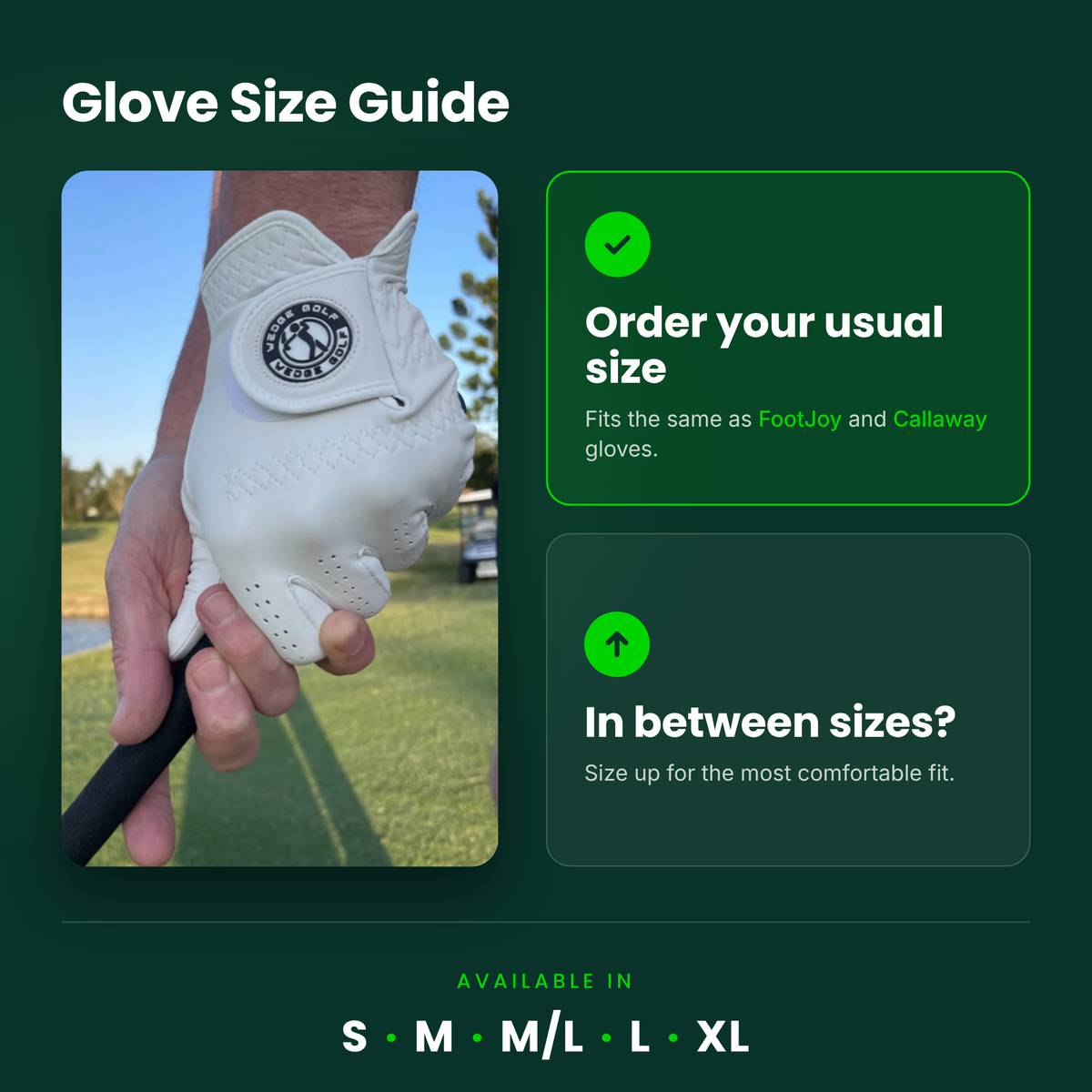 Premium Cabretta Leather Glove – Right-Handed Golfer